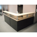 Reception Unit L Shaped Blonde and Black